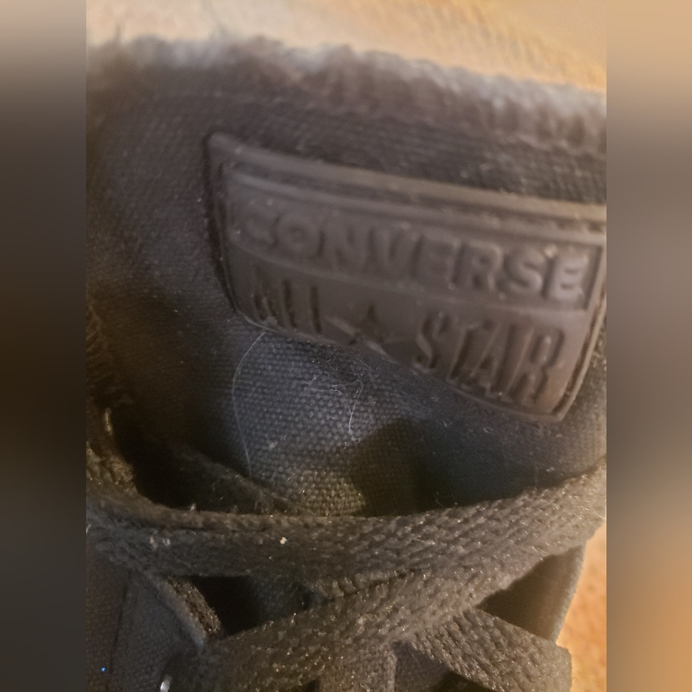Converse Chuck Taylor All Star Low – Monochrome Triple Black Unisex Men7/Woman9 - Picture 10 of 11